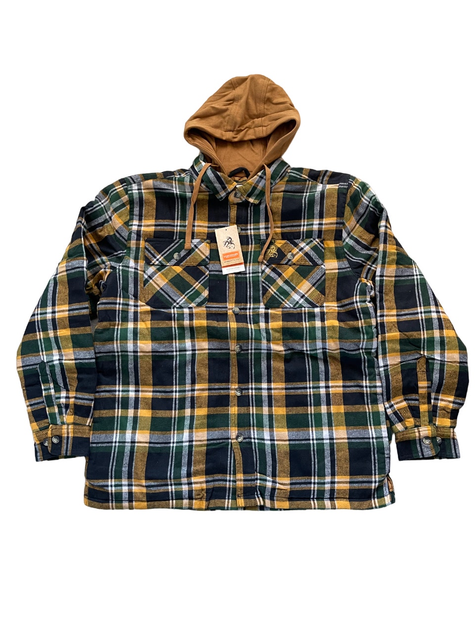 Legendary Whitetails Men's Plaid Maplewood Hooded Flannel Shirt Jacket