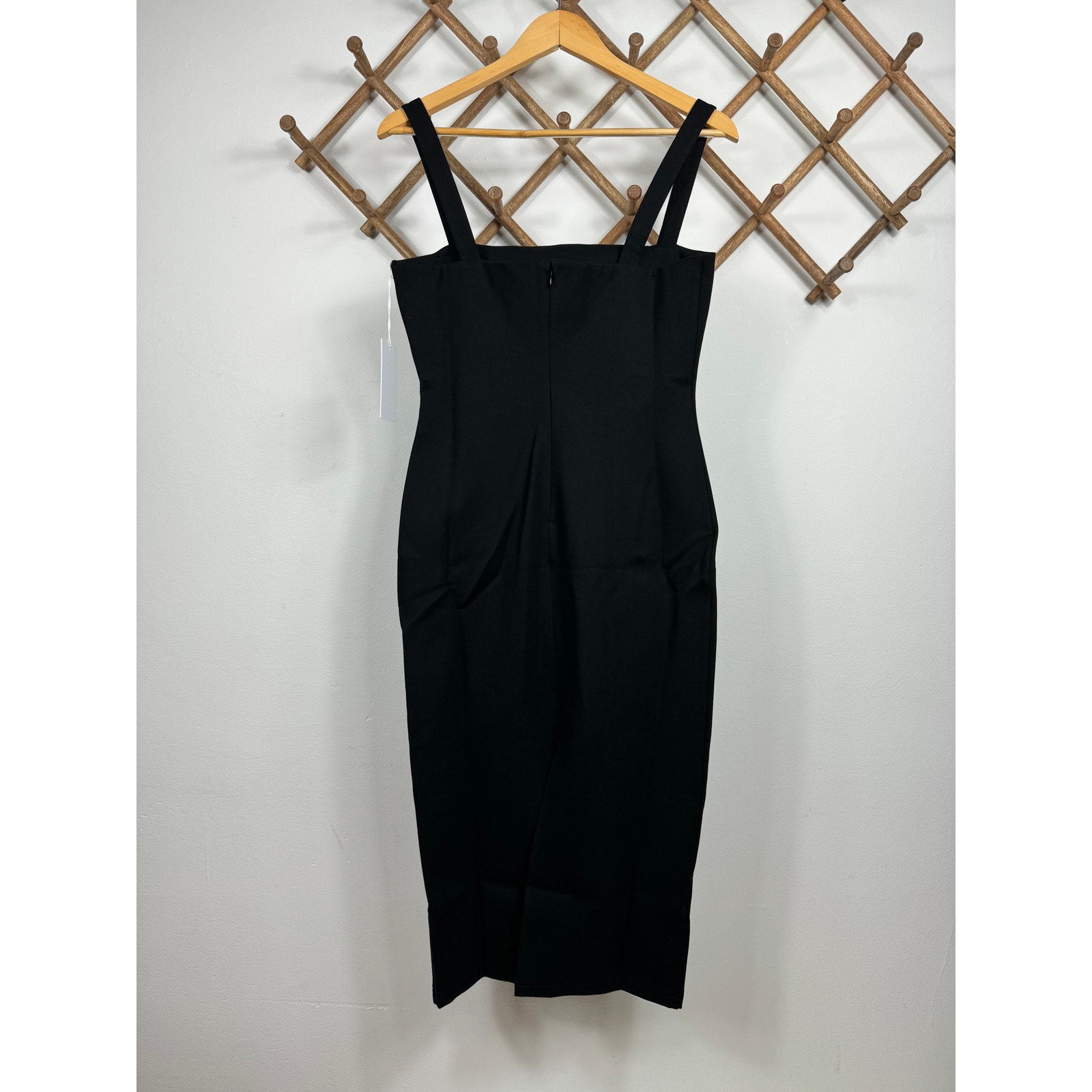 Nuevo Vestido Reformation Ozzlie Tejido en Negro Para Mujer Talla M - Imagen 2 de 7