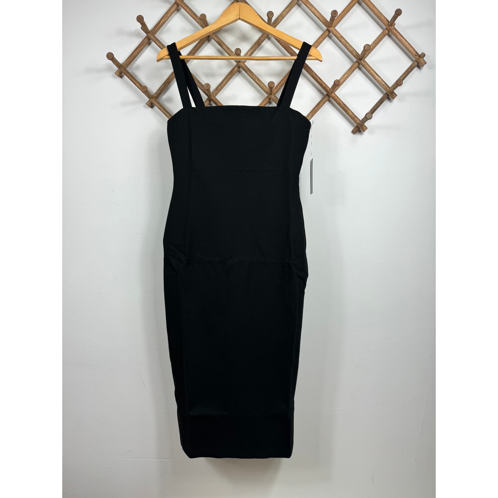 Nuevo Vestido Reformation Ozzlie Tejido en Negro Para Mujer Talla M - Imagen 1 de 7
