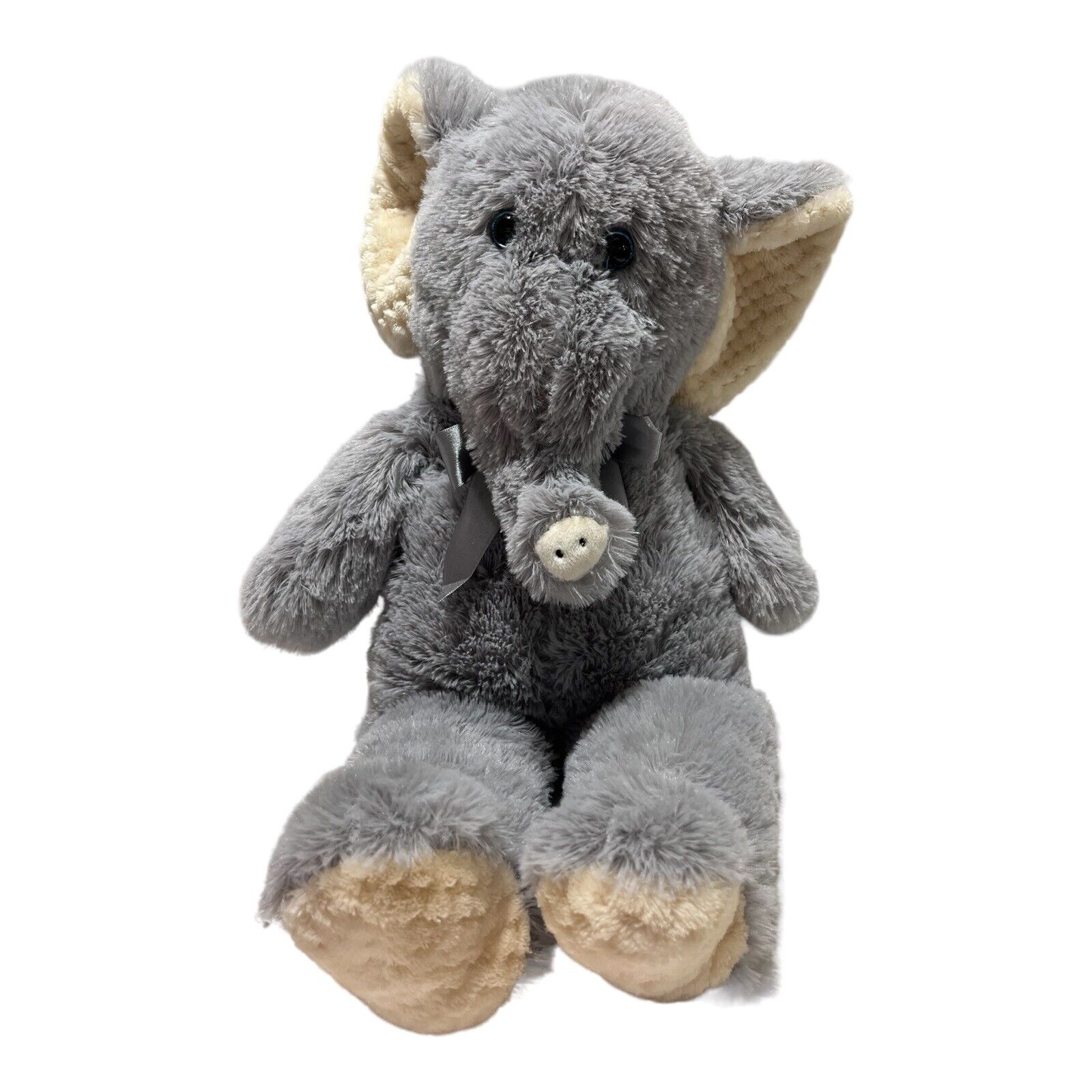BEST MADE GRAY Elephant Sleeping Buddy Plush Stuffed Animal Glitter