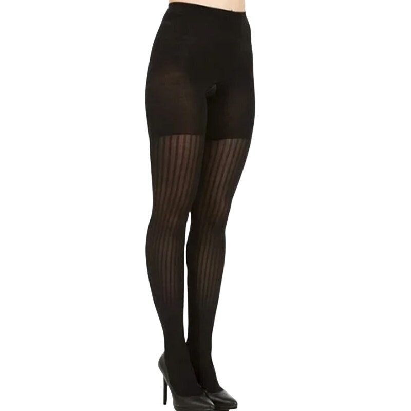 STAR POWER SPANX Center Stage Patterned Shaping Tights Ribbed Row ...