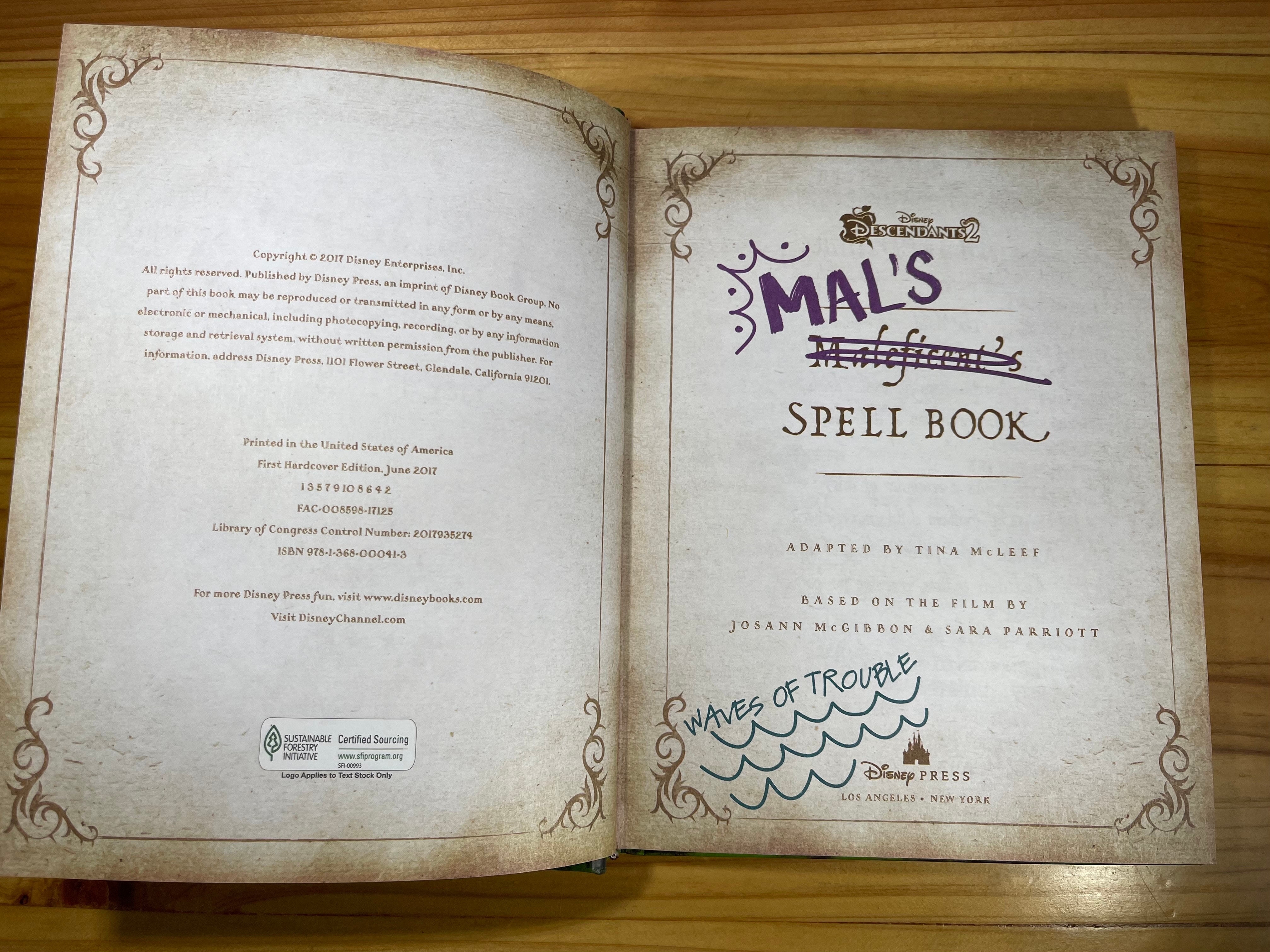 Mal's Spell Book II by Disney Book Group First Hardcover Edition June