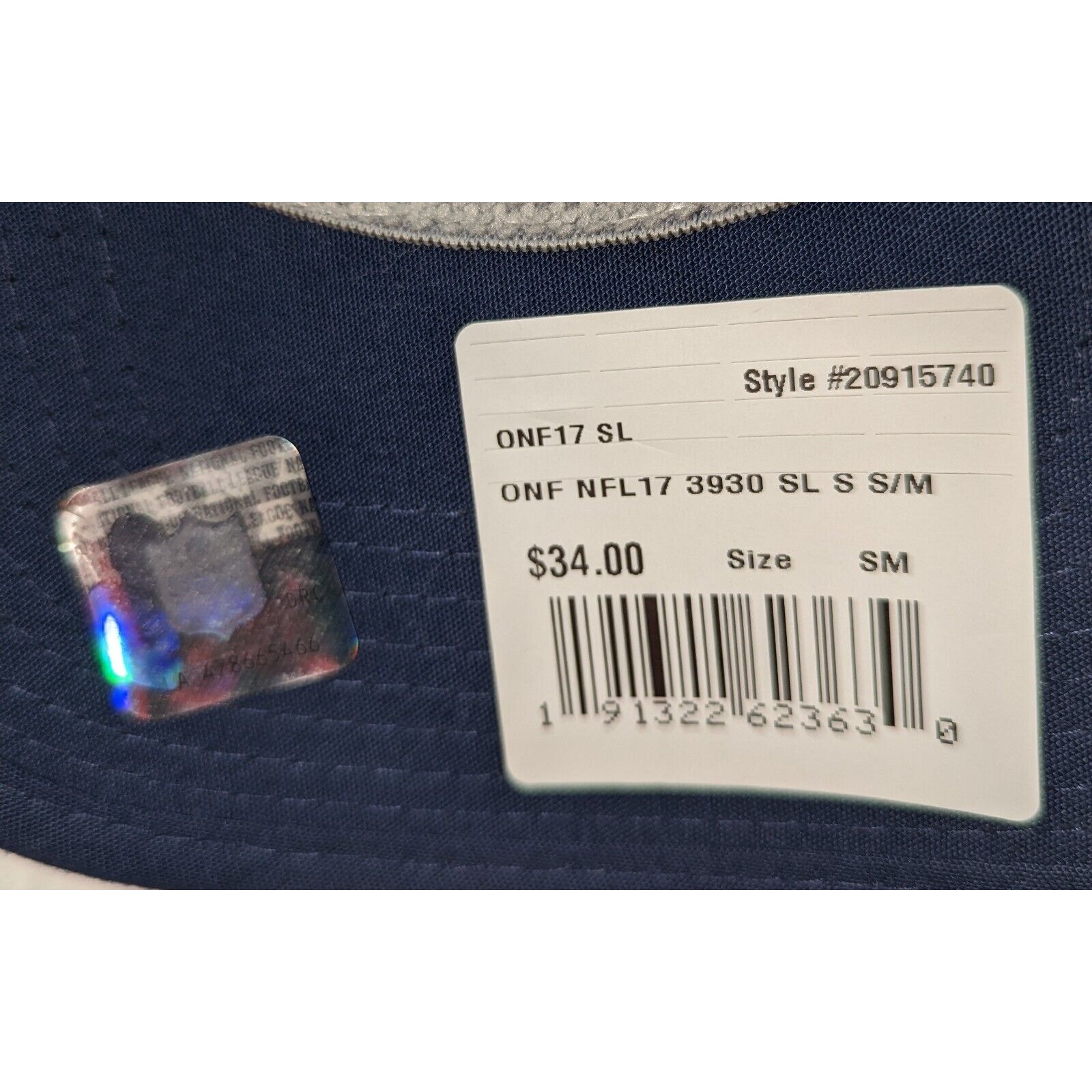 Seattle Seahawks New Era Sideline Home Hat 39Thirty Herren Gr: S/M Blau - Bild 5 von 8