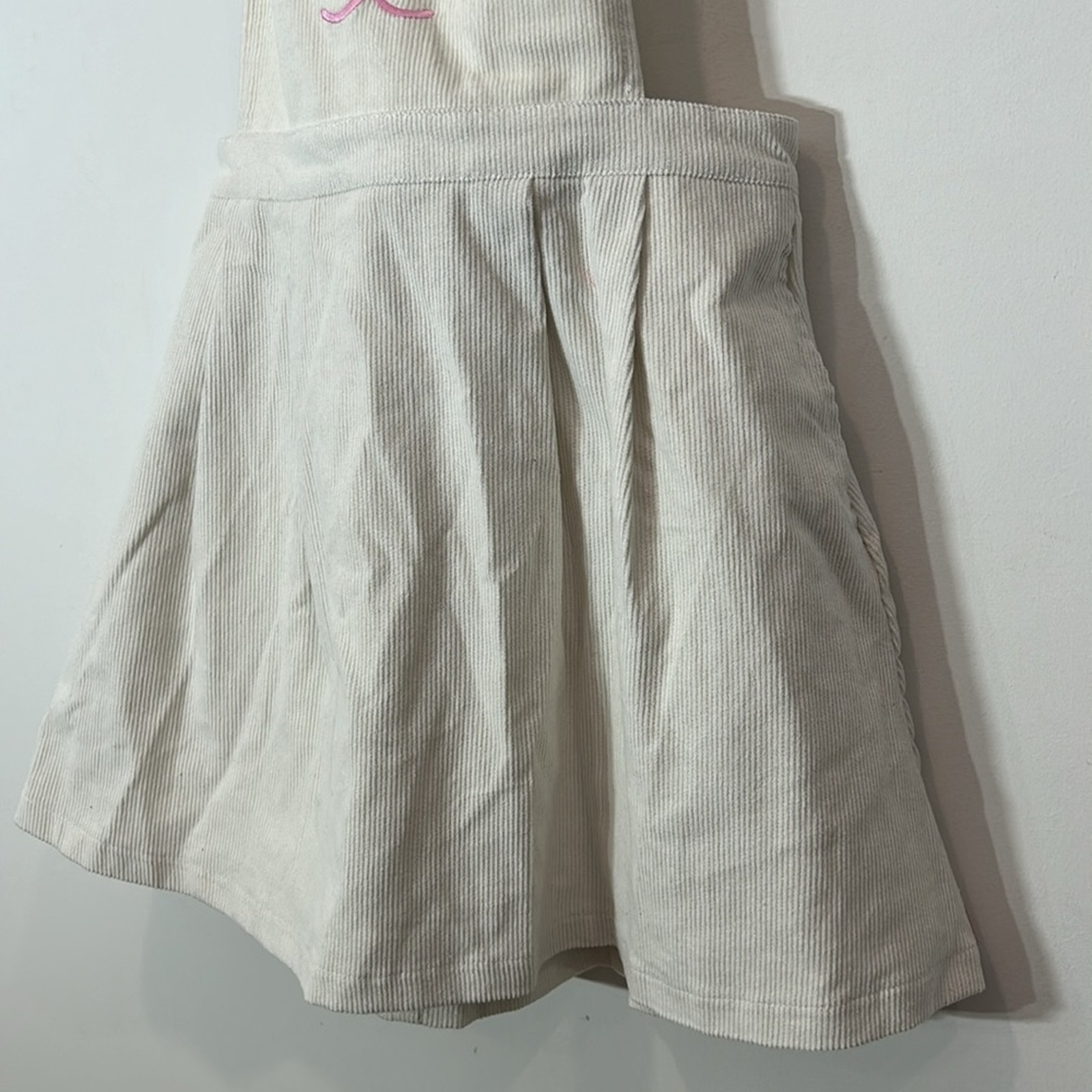 Sugar Thrillz Orejas de Conejo Delantero Vestido Blanco Pana Mini Vestido Mediano Nuevo - Imagen 2 de 6