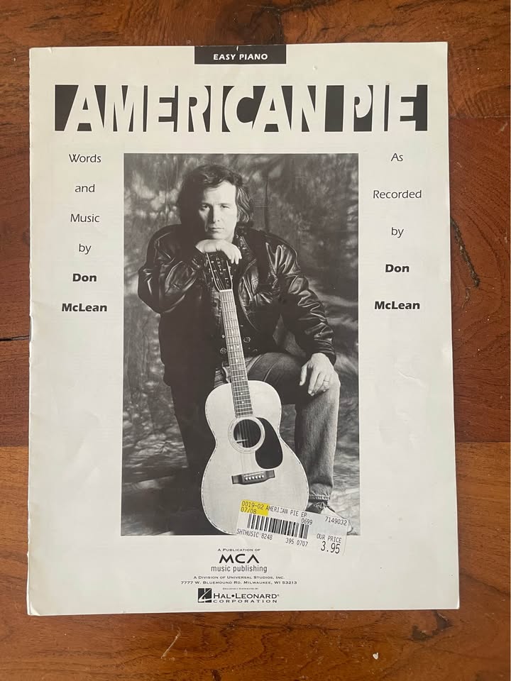 Vintage Don McLean American Pie Easy Piano Sheet Music Book Hal Leonard MCA