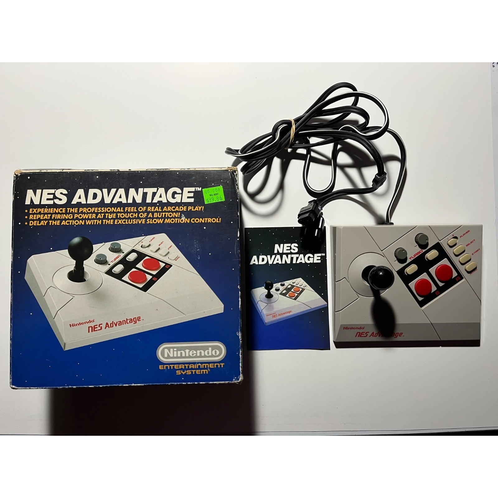 Nintendo NES Advantage Controller Joystick Works Complete CIB🔥