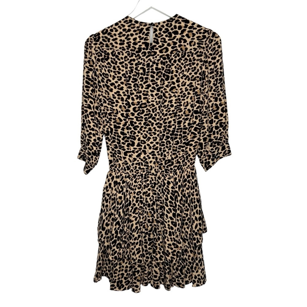 Zadig Voltaire Rooka Leopard Print Shirred Mini Dress Size S | eBay