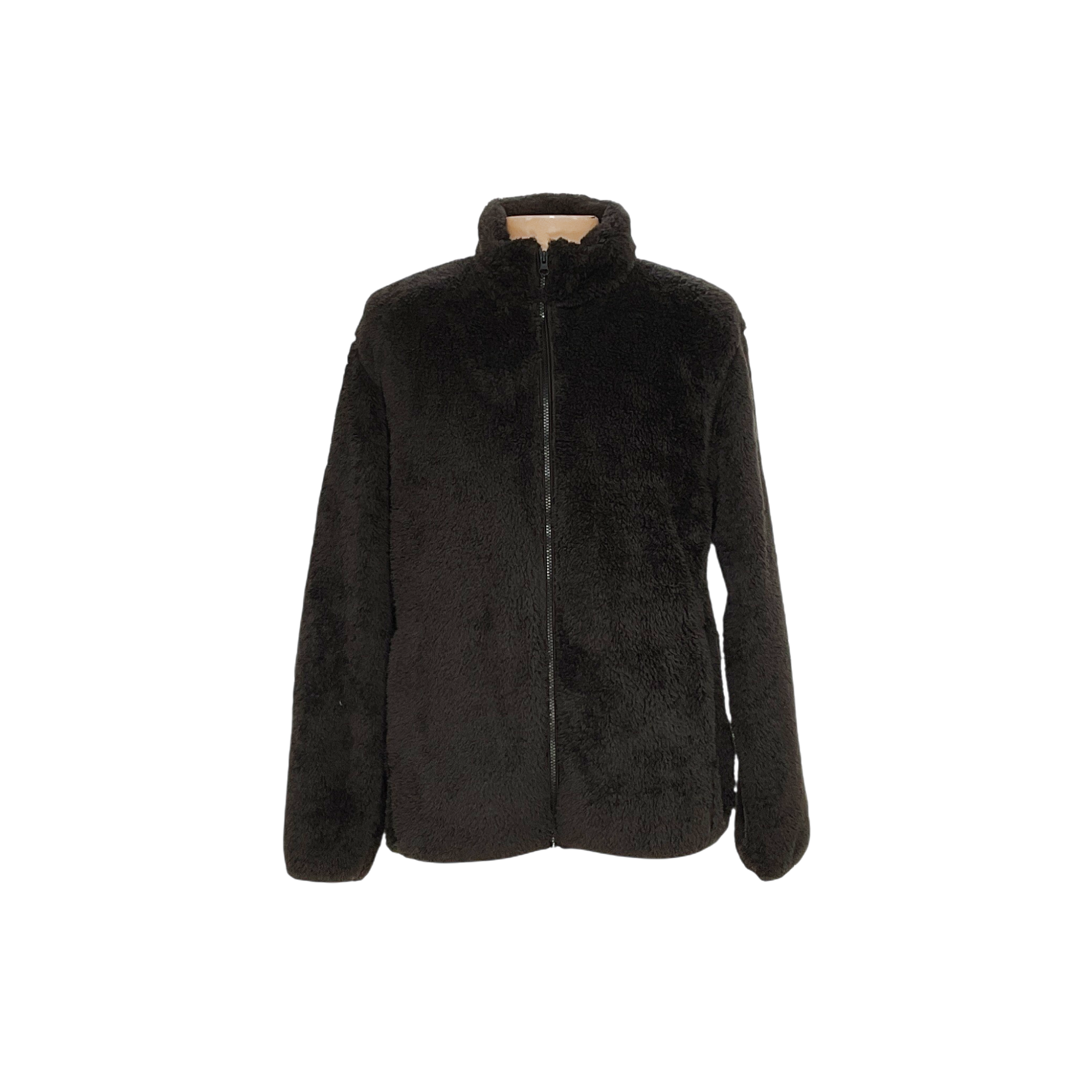 Uniqlo Black Full Zip Sweater Size XL