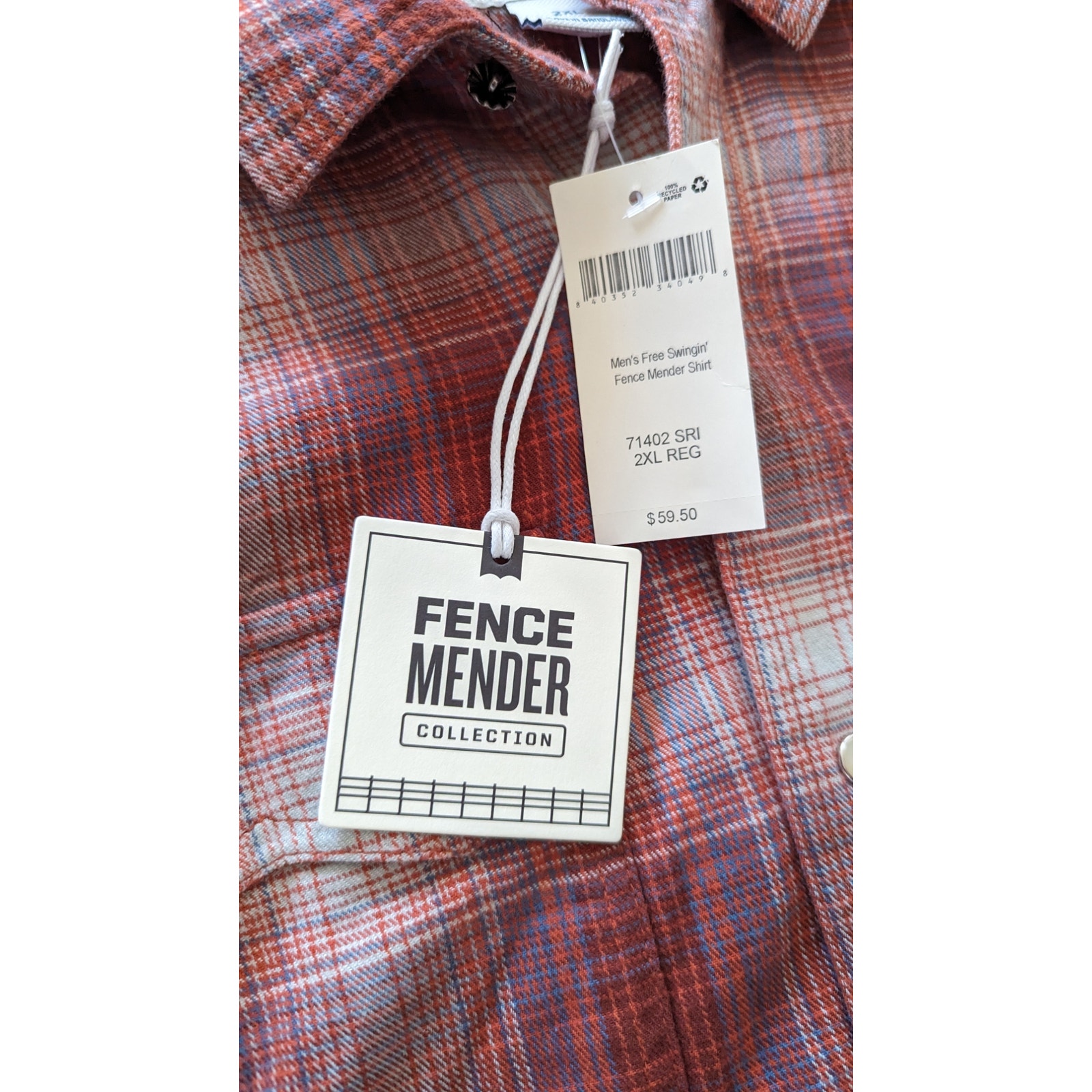 Nueva con etiquetas Camisa Mender Duluth Trading Co para Hombre Free Swingin' Fence en 2XL - Imagen 2 de 4