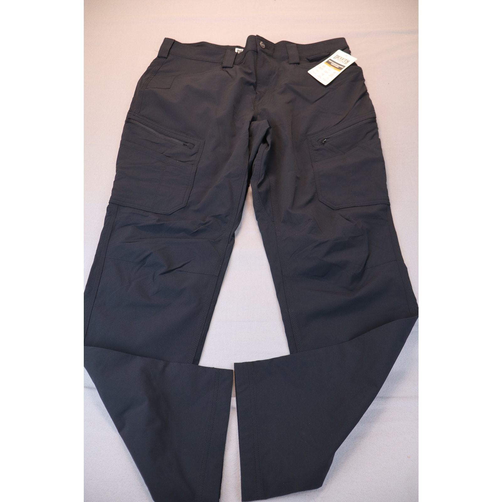 NEW Duluth Trading Co Men's Black Flexpedition Packrat Slim Fit Pants 38x34 main product image