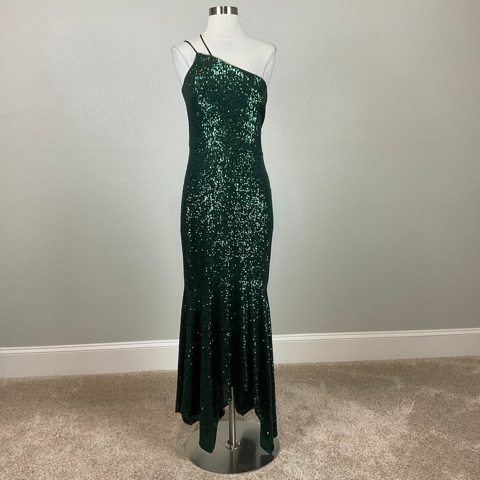 aqua green formal dresses Jovani 24299 Illusion Corset Bodice Sequin High Slit Long Prom Dress