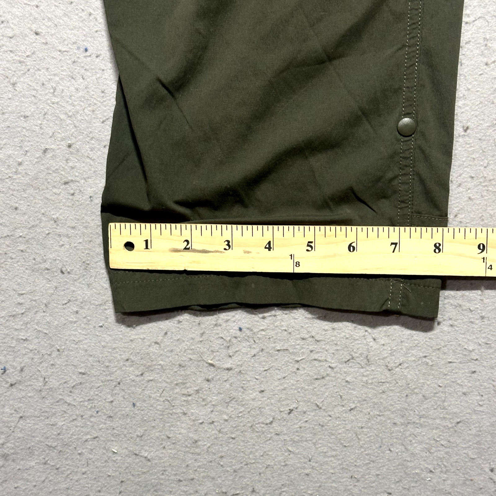 REI Sahara Roll Up Pants Men's 36x32 Green Relaxed Cargo Hiking - Picture 6 of 10